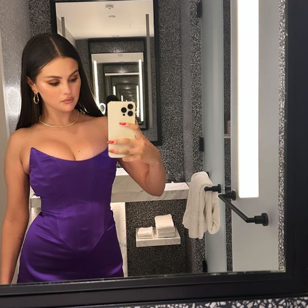Selena Gomez Is a Rare Beauty In Royal Purple at MTV VMAS After-Party